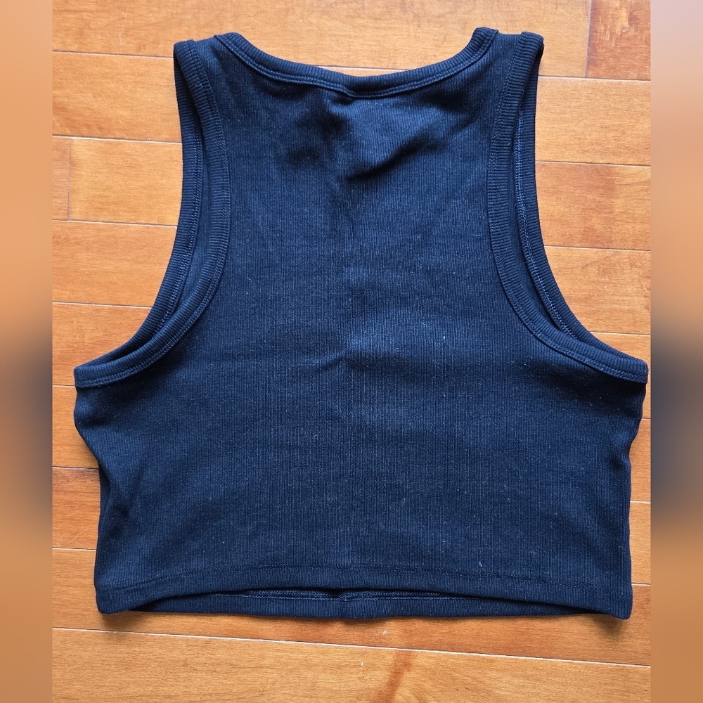H&M Black Ribbed Tank Top